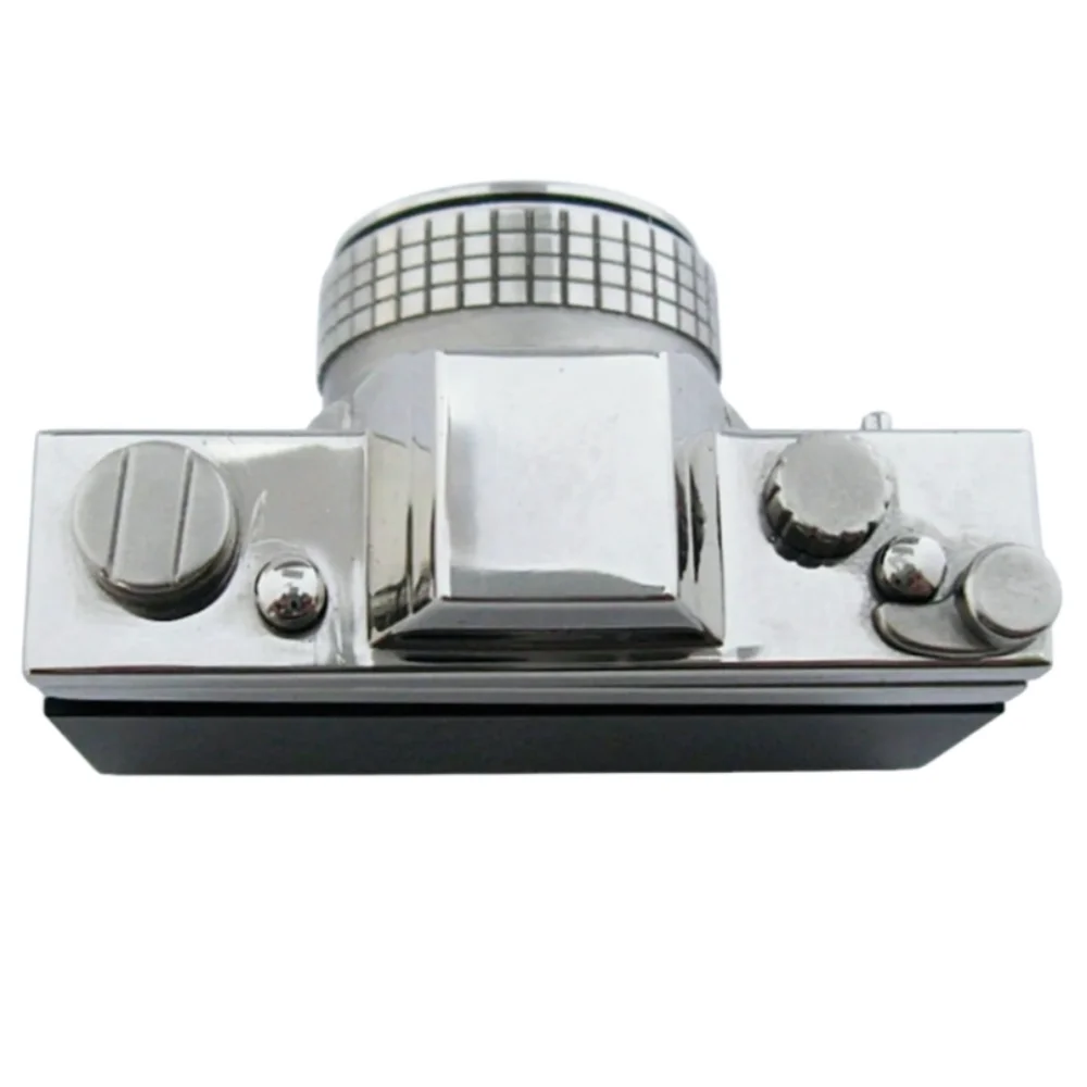 Timex Silver and Black Camera Clock